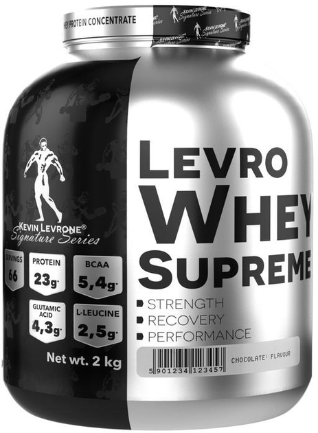 Białko Kevin Levrone Levro Whey Supreme 2000 g Banan-Brzoskwinia (5903719210300) - obraz 1
