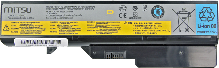 Акумулятор Mitsu для ноутбуков Lenovo IdeaPad G460, G560 11.1V 4400mAh (BC/LE-G560) - зображення 1
