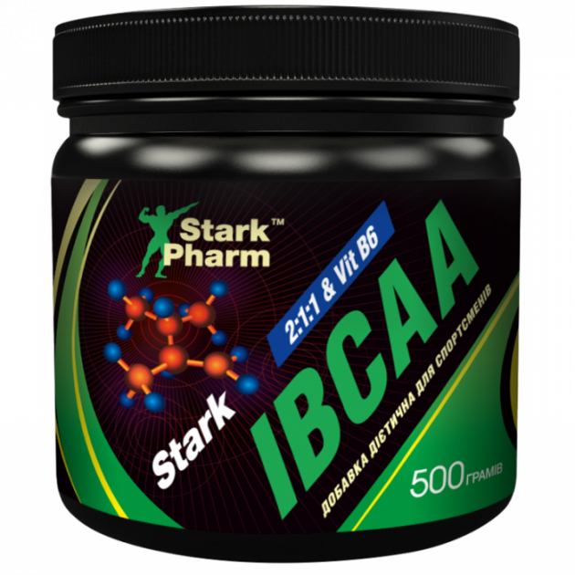 Аминокислоты Stark Pharm IBCAA Powder 2:1:1 + B6 Pure 500 грамм без ...