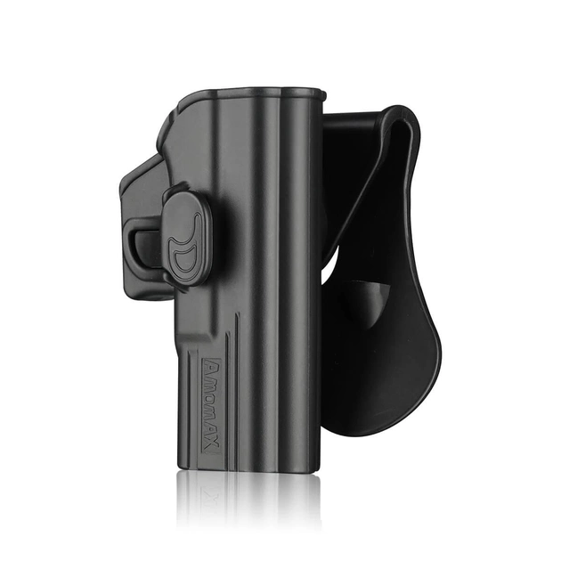 Жесткая полимерная поясная кобура кобура AMOMAX для пистолетов Glock 19/23/32/19X под правую руку. - изображение 1