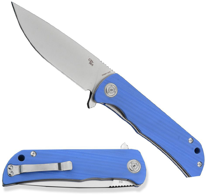 Карманный нож CH Knives CH 3001-G10 Blue - изображение 2