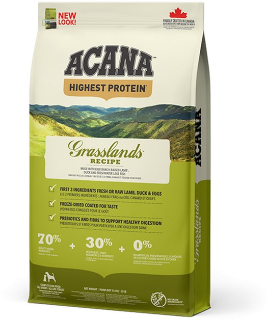 Сухой корм для собак всех пород ACANA Grasslands Dog 11.4 кг (a54211) - изображение 1