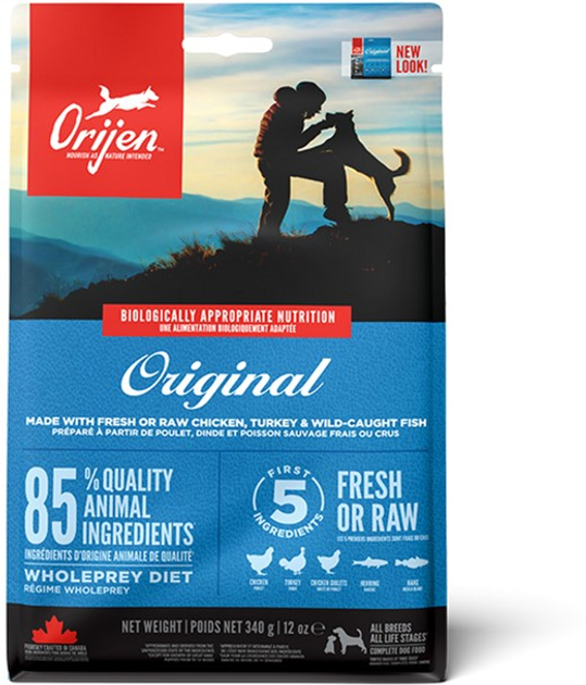 Сухой корм для собак Orijen Original Dog Для всех пород с курицей и индейкой 340 г (o18234) - изображение 2