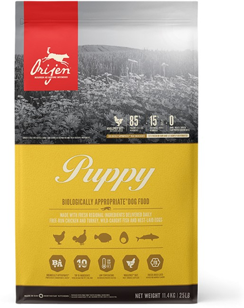 Сухой корм для щенков малых и средних пород Orijen Puppy 11.4 кг (o18012) - изображение 2