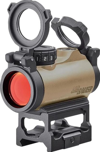 Приціл коліматорний Sig Sauer Optics Romeo-MSR Compact Red Dot Sight 1 x 20 мм 2 MOA Red Dot FDE (SOR71011) - зображення 1