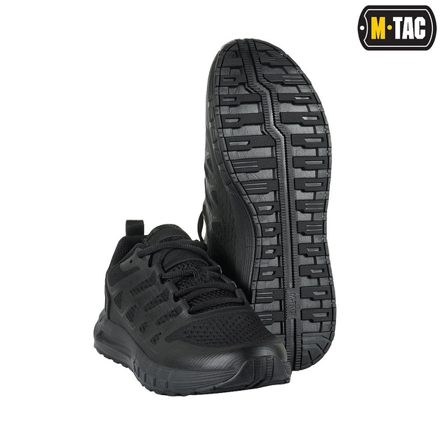 Мужские кроссовки для стильного и безопасного передвижения в городе и на природе широкого спектра задач и действий M-Tac Summer Sport Черные 44 размер - изображение 1