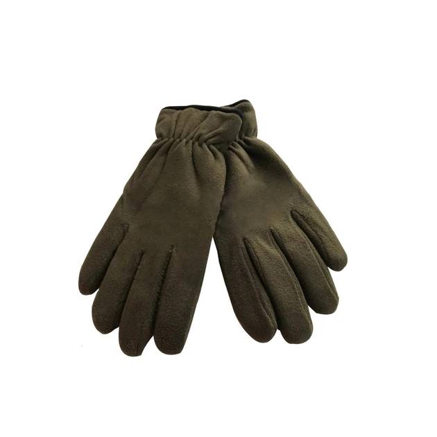 Флісові теплі рукавички для військових армійські рукавички двошарові кольори хакі - зображення 2