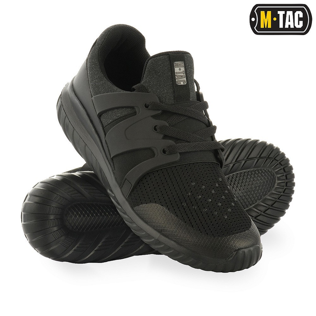 Мужские тактические кроссовки летние M-Tac размер 41 (26,5 см) Черный (Trainer Pro Vent Black) - изображение 1