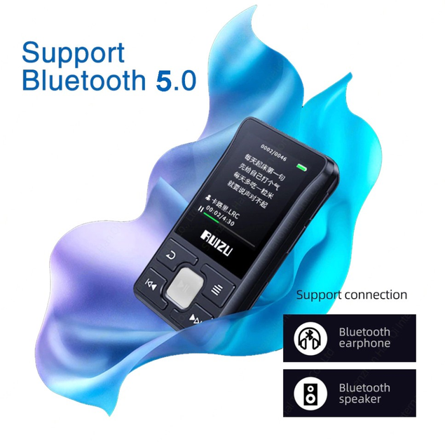 MP3-плеер Ruizu X55 8 ГБ Bluetooth Черный – фото, відгуки ...