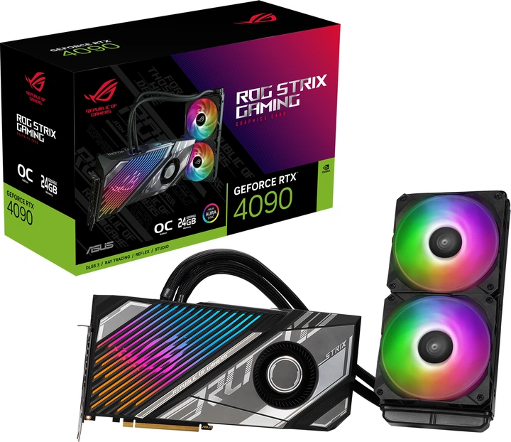 Видеокарта ASUS PCI-Ex GeForce RTX 4090 ROG Strix LC OC Edition