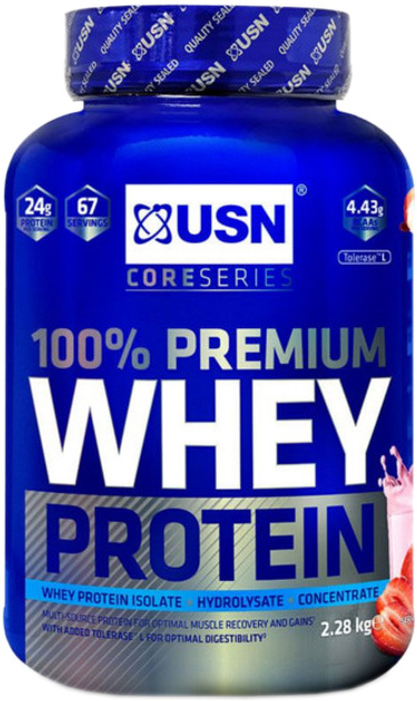 USN 100% Premium Whey Protein 2280g Wanilia (6009694864336) - obraz 1