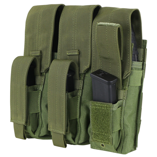 Подсумок для магазинов АК молле Condor Triple AK Kangaroo Mag Pouch MA72 Олива (Olive) - изображение 2