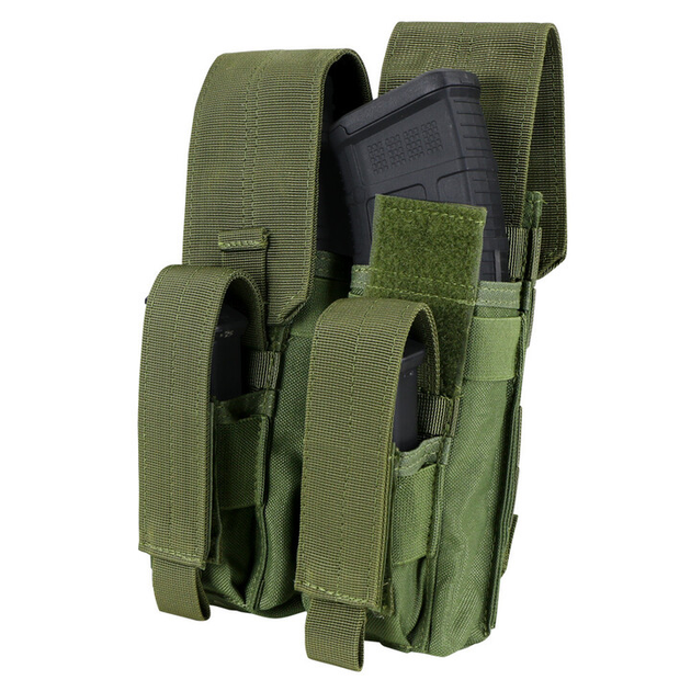 Подсумок для магазинов АК Condor Double AK Kangaroo Mag Pouch MA71 Олива (Olive) - изображение 1