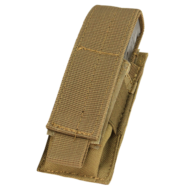 Подсумок для пистолетного магазина молле Condor Single Pistol Mag Pouch MA32 Coyote Brown - изображение 1