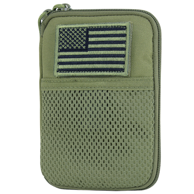 Подсумок для утилит молле Condor Pocket Pouch with US Flag Patch MA16 Олива (Olive) - изображение 1