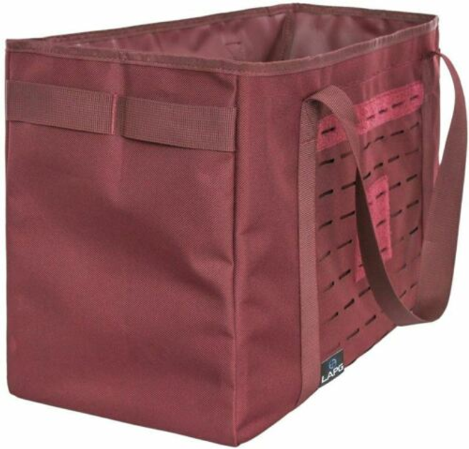 Тактична складна сумка для стрільбища LA Police Gear Collapsible Multiuse Tote Maroon - зображення 1