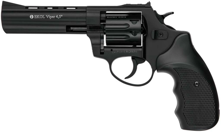 Револьвер под патрон Флобера Ekol Viper 4,5" (черный / пластик) black - изображение 1