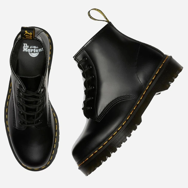 Glany damskie skórzane na platformie Dr. Martens 101 Bex Smooth 26203001 36 (5US) 22.5 cm Czarne (190665353921) - obraz 5