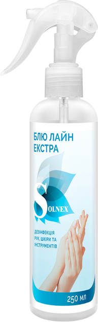 Акція на Антисептик Solnex Блю Лайн Екстра для дезінфекції шкіри рук 250 мл від Rozetka