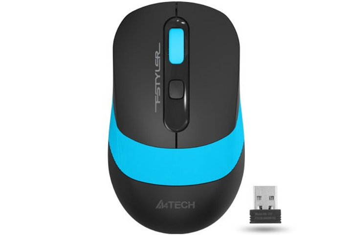 Мишка бездротова A4Tech FG10 Black/Blue USB - изображение 1