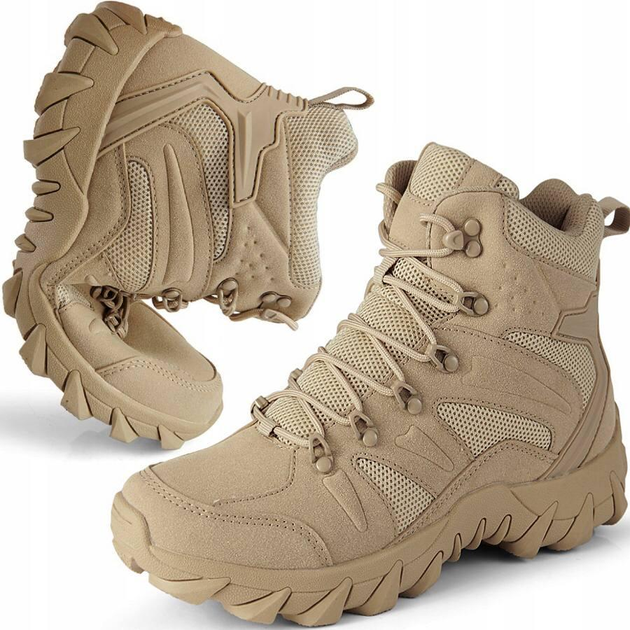 Военно-тактические водонепроницаемые кожаные ботинки COYOT р. 46 - изображение 1
