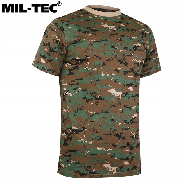 Бавовняна футболка Mil-Tec® Digital Woodland M - зображення 2