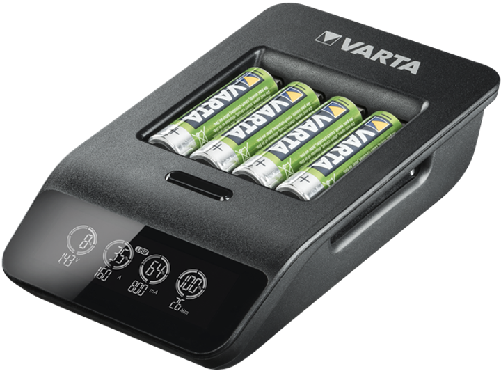 Зарядное устройство Varta LCD Smart Charger+ EU with 4x AA 2100 mAh ...