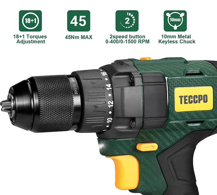 Teccpo drill discount