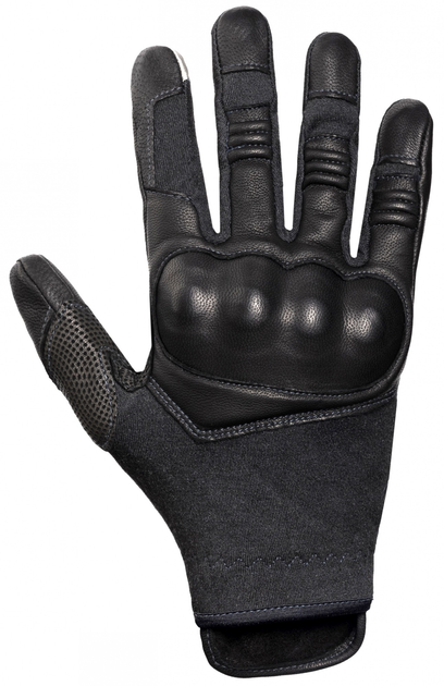 Тактические перчатки кожанные Holik BETH BLACK 8439-01 7 (S) - изображение 1