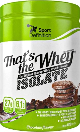 Протеїн Sport Definition Thats The Whey Isolate 90 640 г Шоколад (5906660531920) - зображення 1