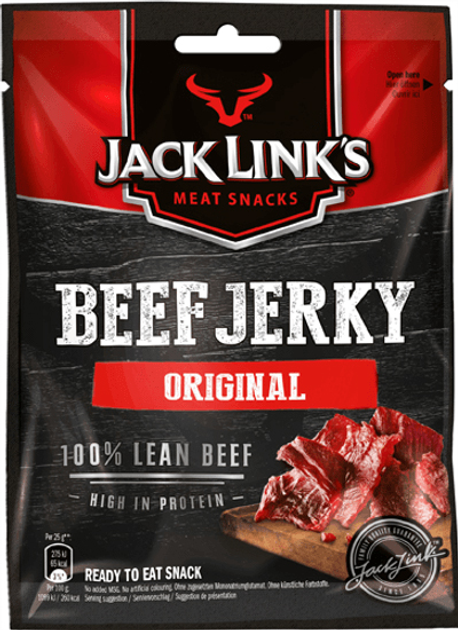 В'ялена яловичина Jack Links Beef Jerky 70 г Оригінальний смак (4251097407999) - зображення 1