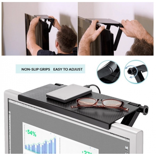 Тримач підставка на телевізор Screen Top Shelf 33×16×2 см до 3 кг - зображення 2