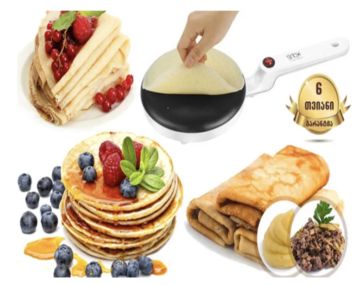 Електрична млинниця SINBO SP-5208 Multifunction Crepe Maker 900 W - изображение 2