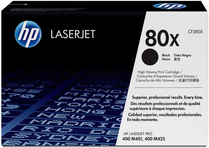 Картридж HP LaserJet Pro M425dn/M425dw/M401dne/M401a/M401d/M401dn/M401dw (CF280X) - зображення 1