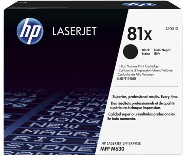 Toner HP 81X LJ M605/M606/M630 ~25000 str. Black (CF281X) - obraz 1