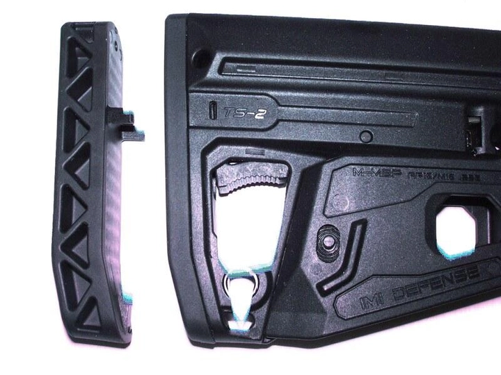 Демпфер приклада IMI TS2 Shock Absorber Overmolded Buttplate Чорний - зображення 2
