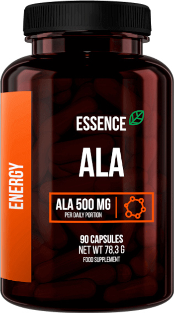 Альфа-ліпоєва кислота Essence ALA Energy 500 мг 90 таблеток (5902811813778) - зображення 1
