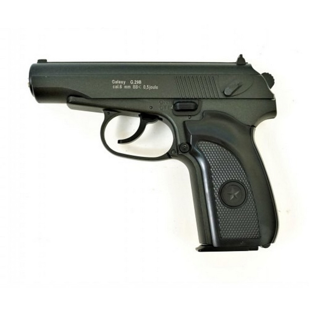Дитячий пістолет на кульках "Пістолет Макарова" Galaxy G29B ПМ метал чорний - зображення 1