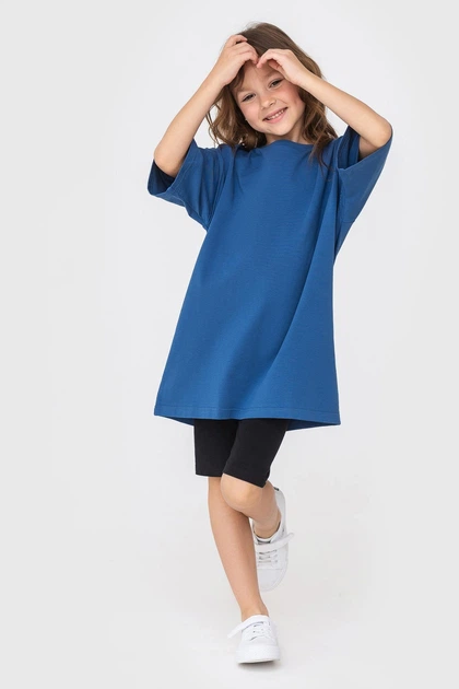 Дитяча футболка KIDS синя 134/140 (7770165) - Фото 3 Дитяча футболка KIDS синя 134/140 (7770165) - изображение 3