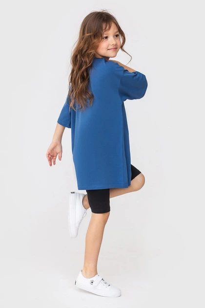 Дитяча футболка KIDS синя 134/140 (7770165) - Фото 4 Дитяча футболка KIDS синя 134/140 (7770165) - изображение 4