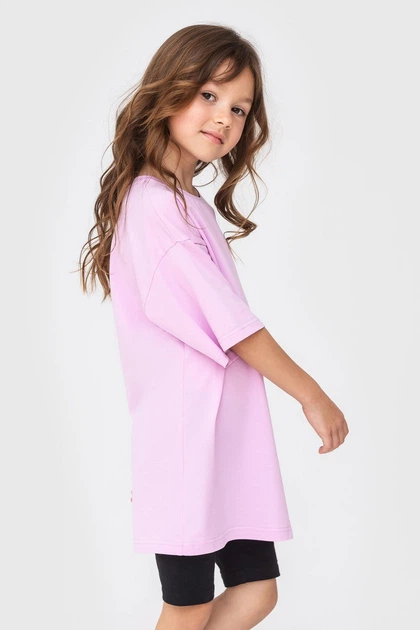 Дитяча футболка KIDS бузкова 146/152 (7770166) - зображення 3