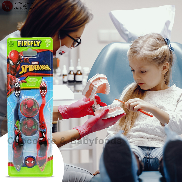 Зубная щетка для детей Firefly Mavel Spiderman Tooth Brush (2шт ...