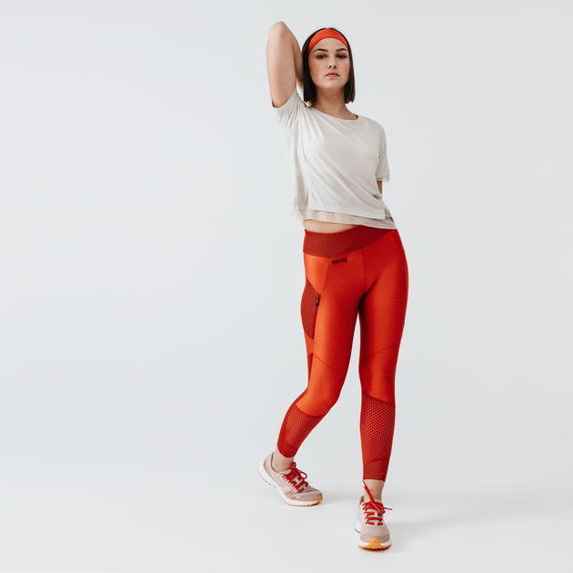 Заказать Леггинсы LULULEMON Fast and Free 25 Nulux, красный