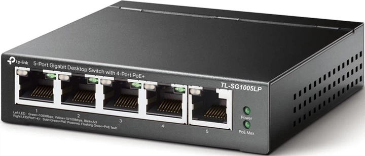 Przełącznik PoE TP-LINK TL-SG1005LP - obraz 2