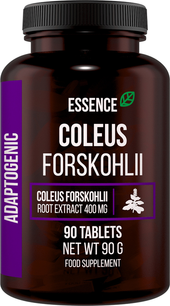 Ekstrakt z korzenia Coleus Forskohlii Essence Coleus Forskohlii 400mg 90 tabletek (5902811806657) - obraz 1