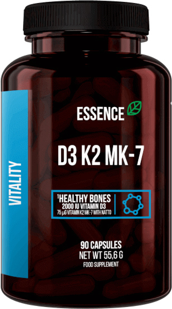 Комплекс вітамінів Essence D3 K2 MK-7 90 капсул (5902811814119) - зображення 1