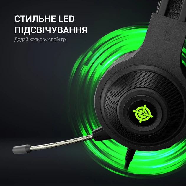 Навушники GamePro Racer HS610G Black-Green - Фото 12 Навушники GamePro Racer HS610G Black-Green - изображение 12