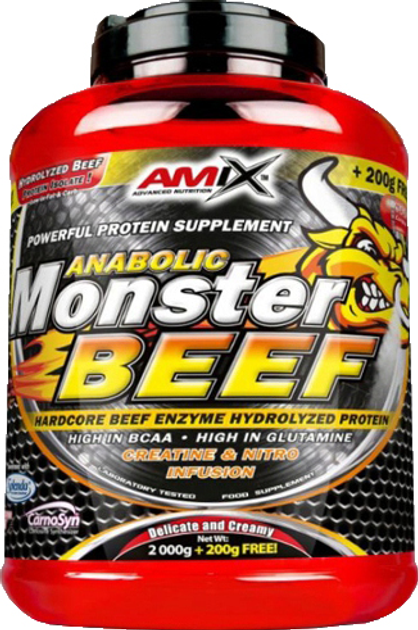 Białko Amix Anabolic Monster Beef Protein 90% 2200 g Waniliowo-Limonkowy (8594159535138) - obraz 1