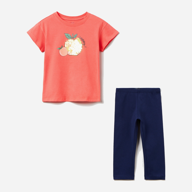 Garnitur dziecięcy (t-shirt + legginsy) OVS 1785725 134 cm Niebieski (8057274831979) - obraz 1