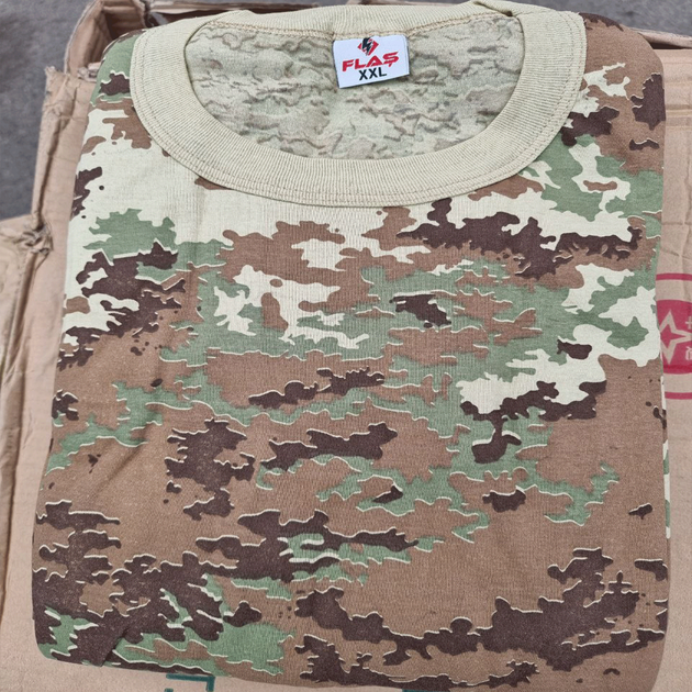 Военная мужская футболка х/б мультикам летняя размер (XL) 52 - изображение 1